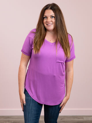 *NEW* Celeste Basic Tee | Purple