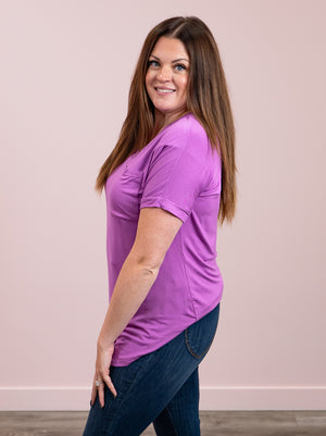 Celeste Basic Tee | Purple