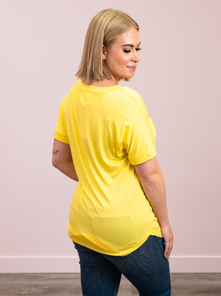 *FINAL SALE* Celeste Basic Tee | Yellow