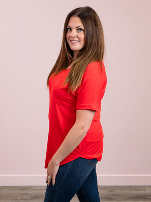 Celeste Basic Tee | Red