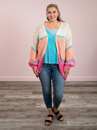 As Right As Rain Cardigan | Citrus & Magenta