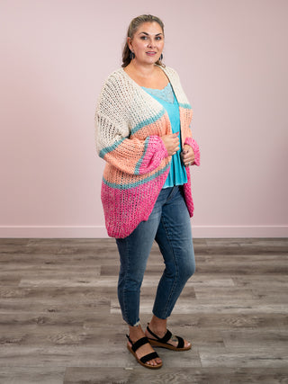 As Right As Rain Cardigan | Citrus & Magenta