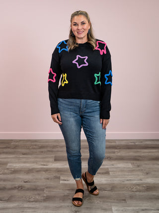 *FINAL SALE* Star Light Sweater | Black