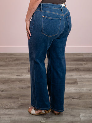 *NEW* Judy Blue | High Rise | Mid Wash LONG Wide Leg | Thomas