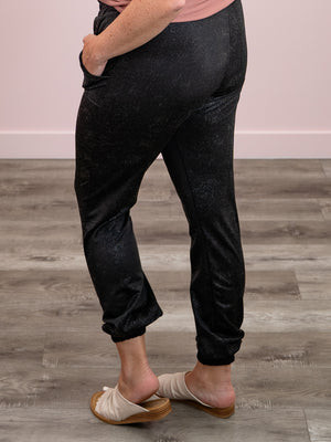 Blaire Pebble Joggers | Black