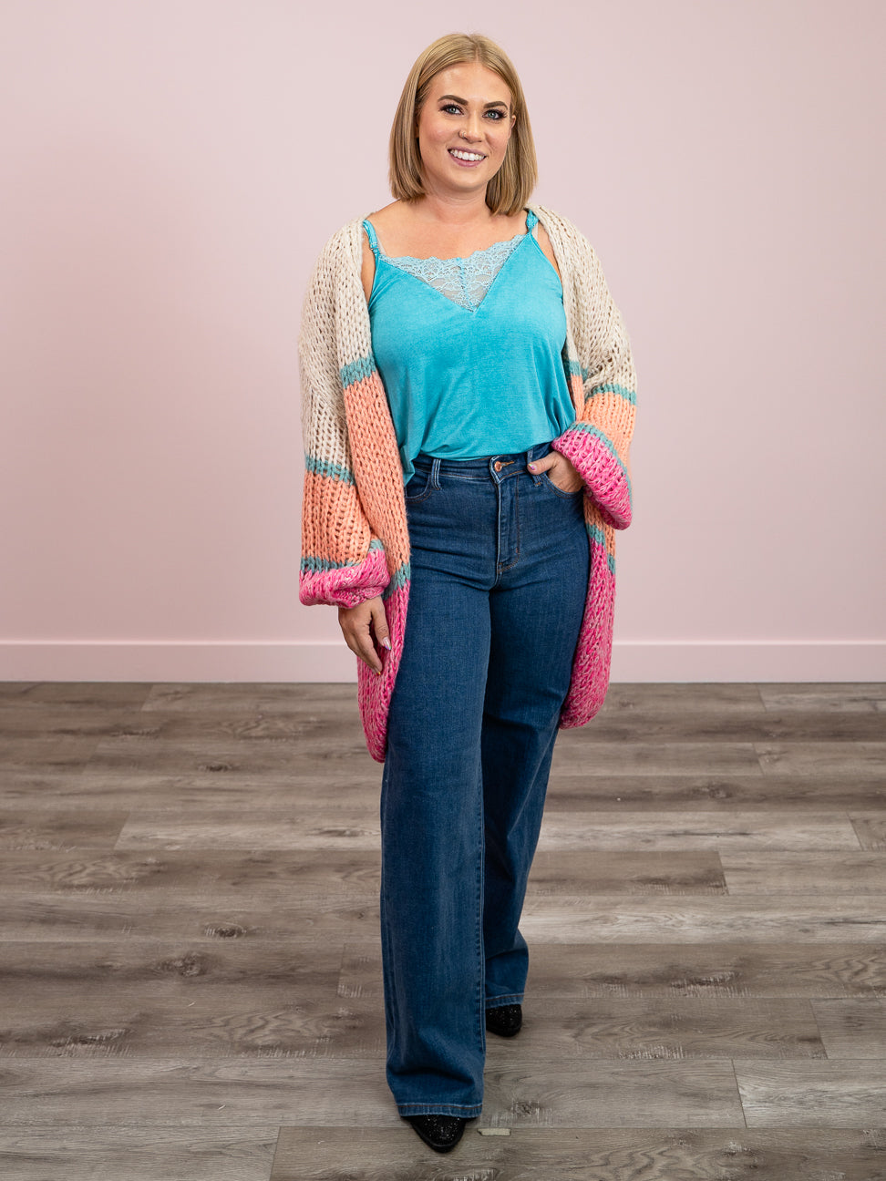 *NEW* As Right As Rain Cardigan | Citrus & Magenta