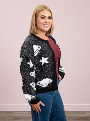 *NEW* Outer Space Cardigan | Black