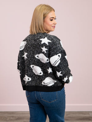 *NEW* Outer Space Cardigan | Black