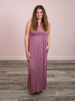 April Racerback Maxi | Mauve