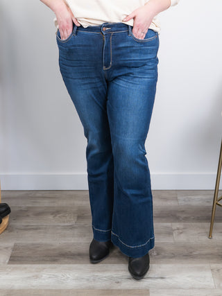 *FINAL SALE* Judy Blue | High Rise | Dark Wash Flare | LONG | Logan