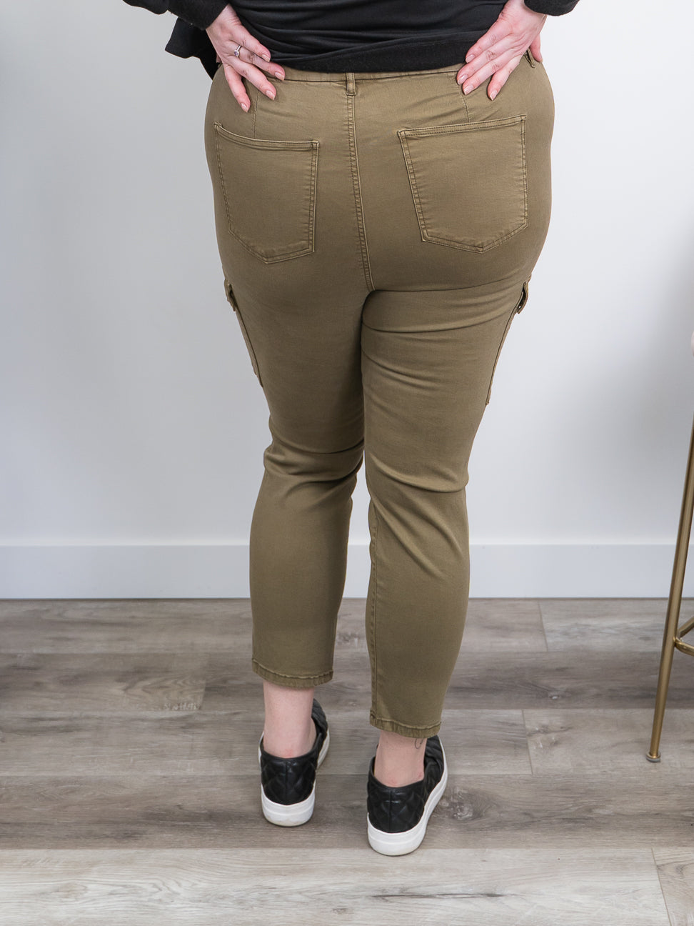 Plus size khaki cargo on sale pants