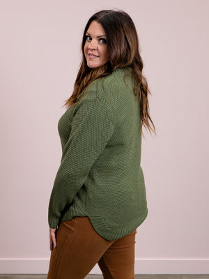 *NEW* Lottie Basic Sweater | Light Olive