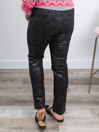 *FINAL SALE* RD Style | Filo Zip Bottom Legging | Black Texture