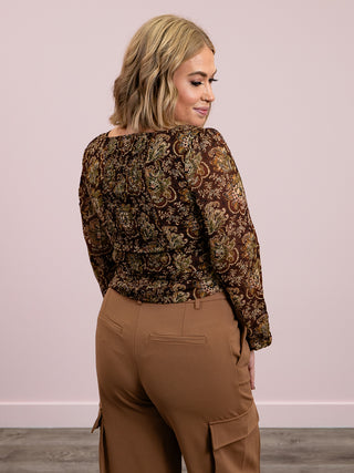 *FINAL SALE* DEX | Fall Sweet Fall Blouse | Paisley Floral