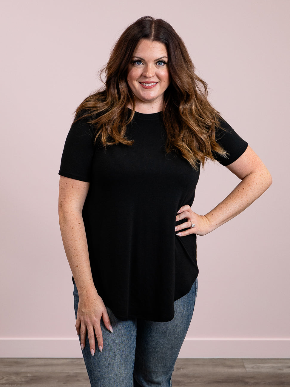 *NEW* Sally Short Sleeve Top | Black