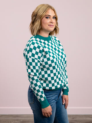 *FINAL SALE* The Final Lap Sweater | Kelly Green