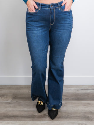 *FINAL SALE* Judy Blue | High Rise | Dark Wash Flare | LONG | Logan