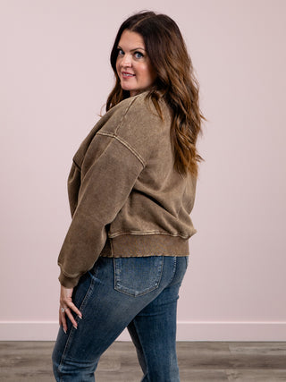 Cheyenne Oversized Pullover | Mocha