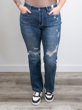 *FINAL SALE* Judy Blue | Mid Rise | Mid Wash Bootcut | LONG | Niall