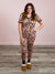 *NEW* Shirley Matching Set | Tee & Joggers | Boho Pumpkin Floral