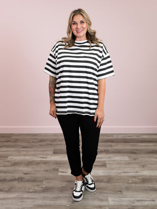 Ampersand | Boyfriend Tee | Seeing Stripes