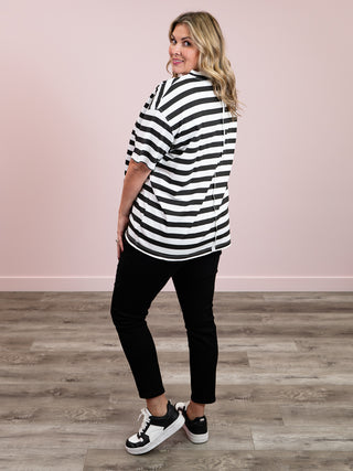 Ampersand | Boyfriend Tee | Seeing Stripes