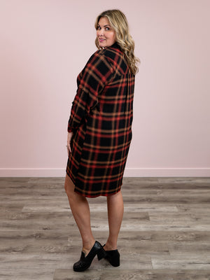 *NEW* DEX | Coal Miners Daughter Shirt Dress | Golden Rust Plaid