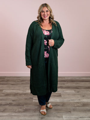 *NEW* Fireside Cozy Cardigan | Real Green