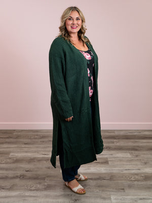 *NEW* Fireside Cozy Cardigan | Real Green