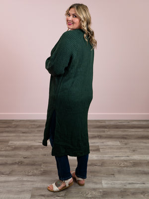 *NEW* Fireside Cozy Cardigan | Real Green