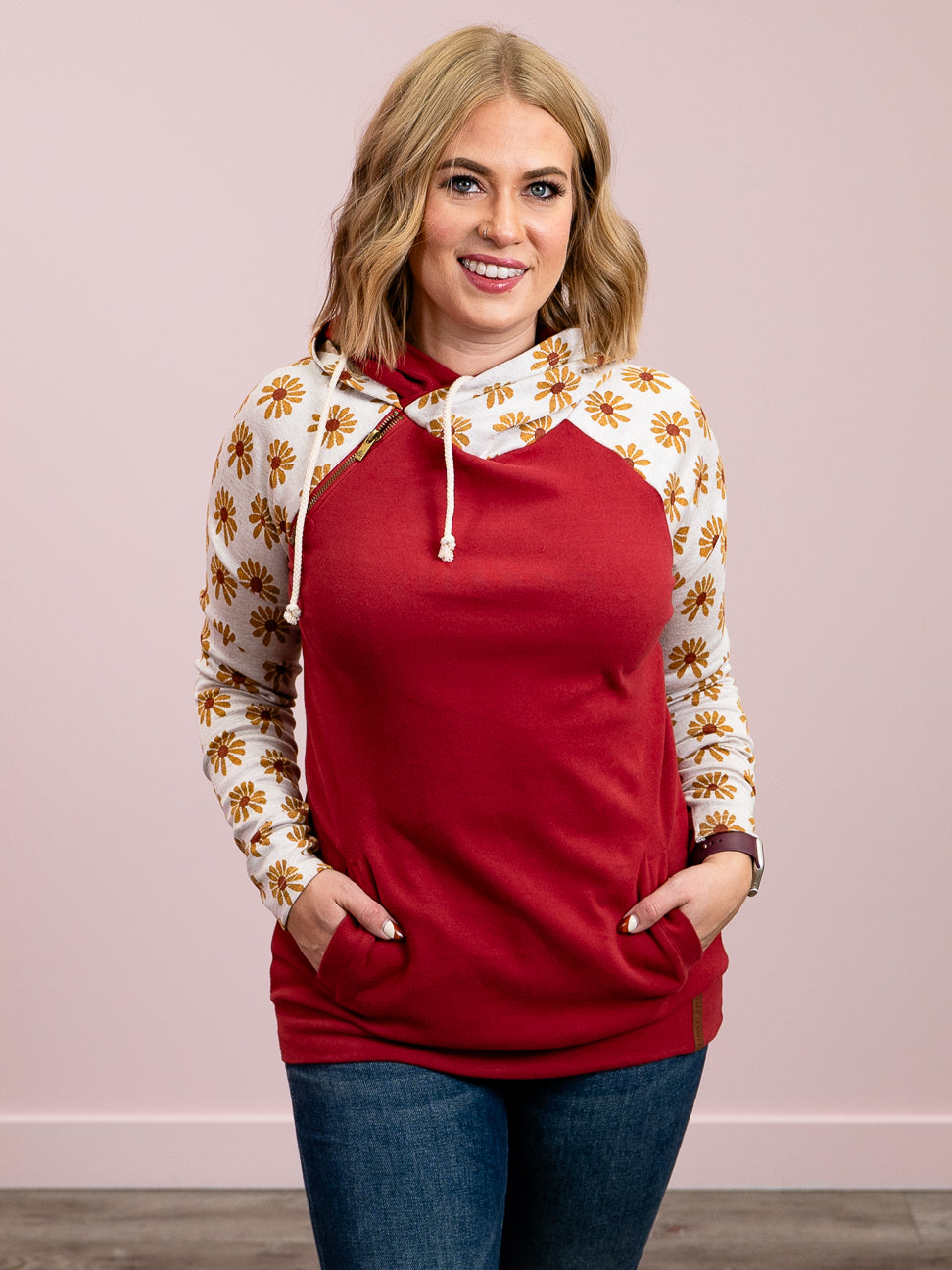 *NEW* Ampersand | Doublehood Sweatshirt | Red My Mind