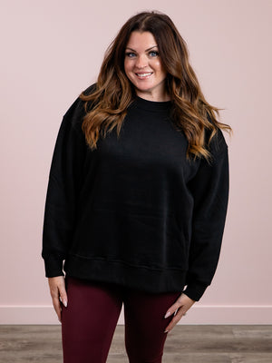 *NEW* Be Yourself Oversized Sweatshirt | Black