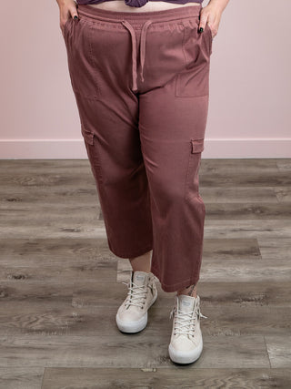 Ampersand | Cargo Crop Pant | Mauve