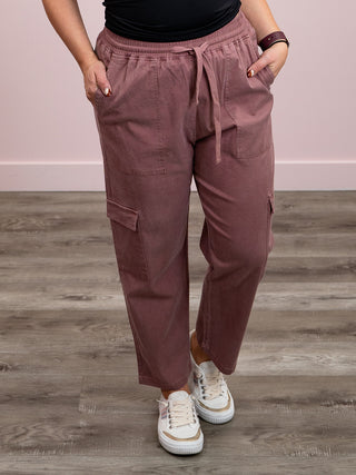 Ampersand | Cargo Crop Pant | Mauve