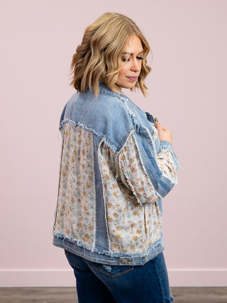 Blue Skies Jacket | Denim Floral