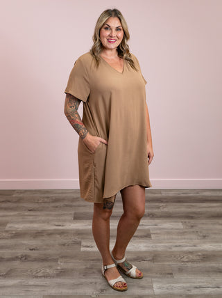 Bliss Shift Dress | Mocha