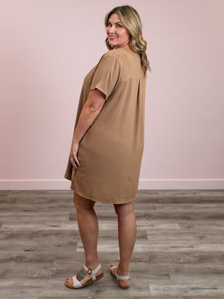 Bliss Shift Dress | Mocha