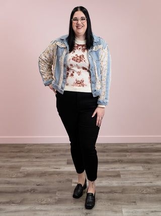 Blue Skies Jacket | Denim Floral