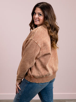 Cheyenne Oversized Pullover | Rust