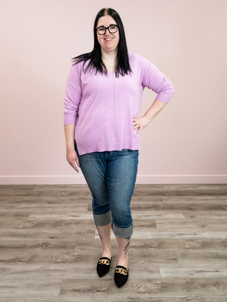 *NEW* Whitney Sweater | Heather Mauve