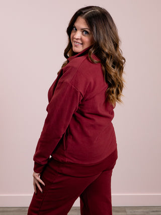 *NEW* Ampersand | Never Better Button Top | Wine