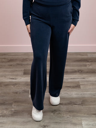 Second Skin | Victoria Super Soft Modal Wide Leg Pants | Navy