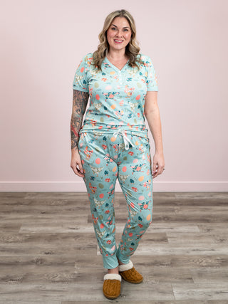 *NEW* Shirley Matching Set | Tee & Joggers | Floral Chicken