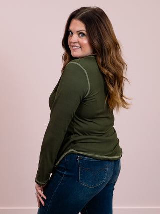 Victory Long Sleeve Top | Olive