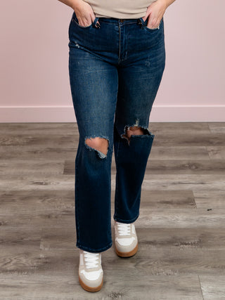 *FINAL SALE* Judy Blue | High Rise | Dark Wash Dad Jean | Roland