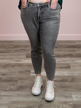 Judy Blue | Mid Rise Tummy Control Skinny GREY | Stannis