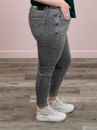 Judy Blue | Mid Rise Tummy Control Skinny GREY | Stannis