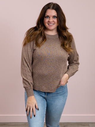 Cool Breeze Raglan Sleeve Sweater | Mocha