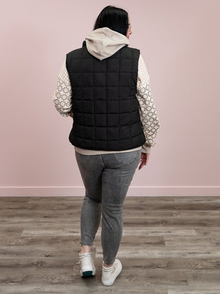 *NEW* Priya Puffer Vest | Black