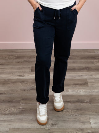 *FINAL SALE* Judy Blue | High Rise | NAVY Cuffed Jogger | Norman